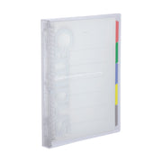 Kokuyo Campus Loose-Leaf Binder, B5 26 Holes for Up to 100 Sheets, Slide-Ring Plastic Binder with Translucent PP Cover, 272 x 215 x 29 mm, Eight Colours