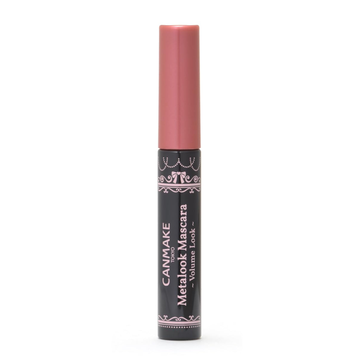 Canmake Metalook Mascara Volume Look, V01 Black, Waterproof Stainless Metal Comb Volume Mascara, 4 g