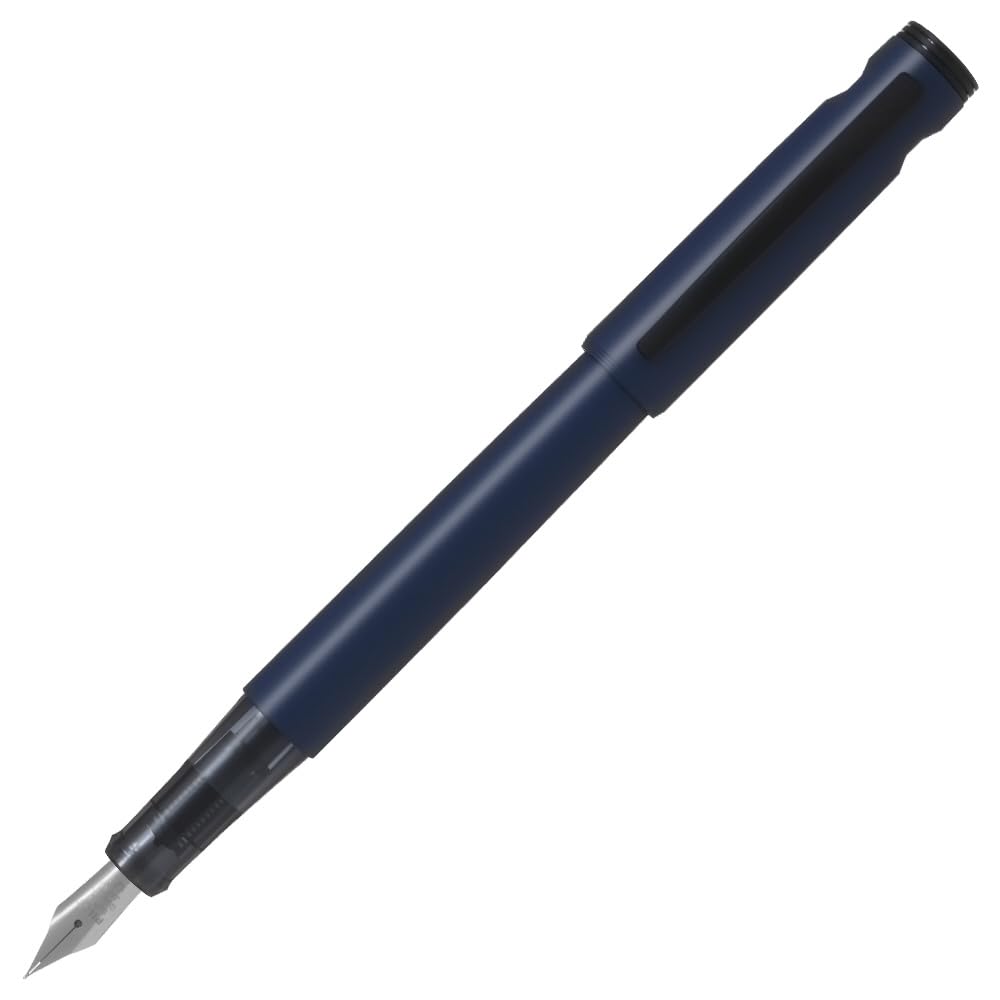 PILOT Lightive Fountain Pen, Fine (F) Nib, Lightweight 12.3 g Cartridge Pen with Black Ink Cartridge, 142 mm, Off-White, Clear, Turquoise, Matte Black, Coral or Navy