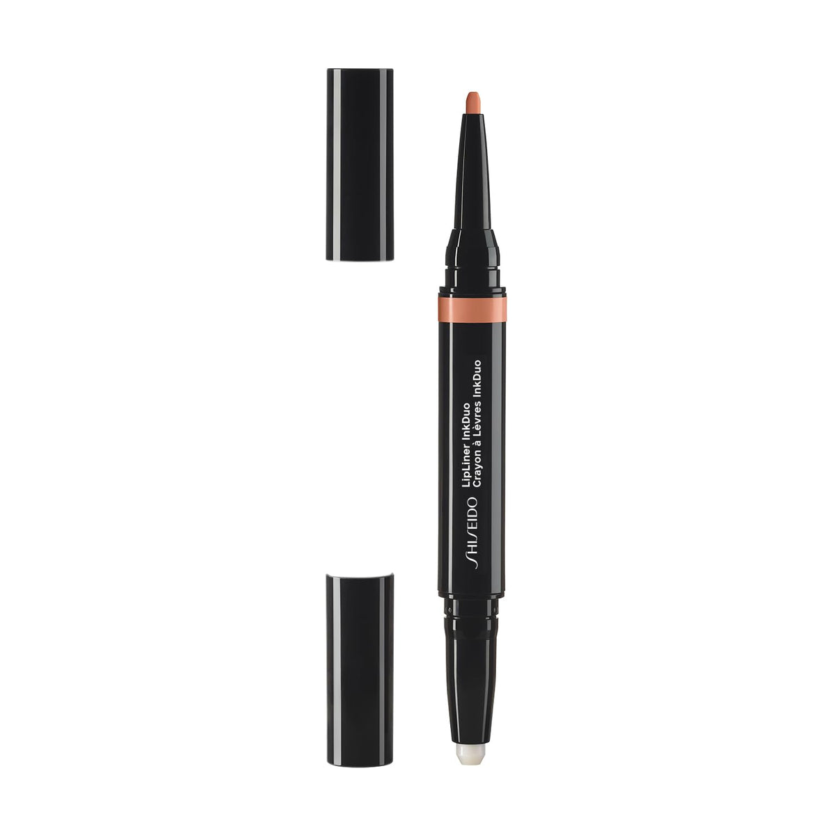 Shiseido Lip Liner InkDuo, Two-in-One Lip Primer and Lip Pencil with Slim Retractable Tip, 8 Shades, 0.9 g Pencil and 0.2 g Primer