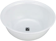 Shinkatec Untie Wash Bowl SX White 430468, Pearl-Finish Polypropylene Bath Bowl 26.9 cm Diameter x 10 cm High, Made in Japan