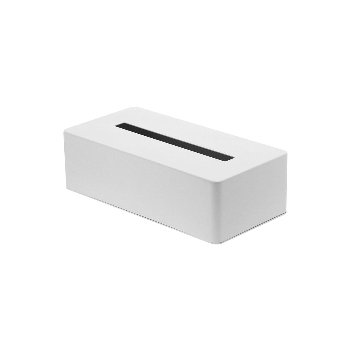 Yamazaki Tower Tissue Box Case, Plain Steel Case for a Tissue Box or Paper Towels That Fits Any Interior, Weighty Steel Look, Boxes Up to 7 cm Tall, 26.5 cm Wide, 26.5 x 13.5 x 7.5 cm and 1250 g, White or Black