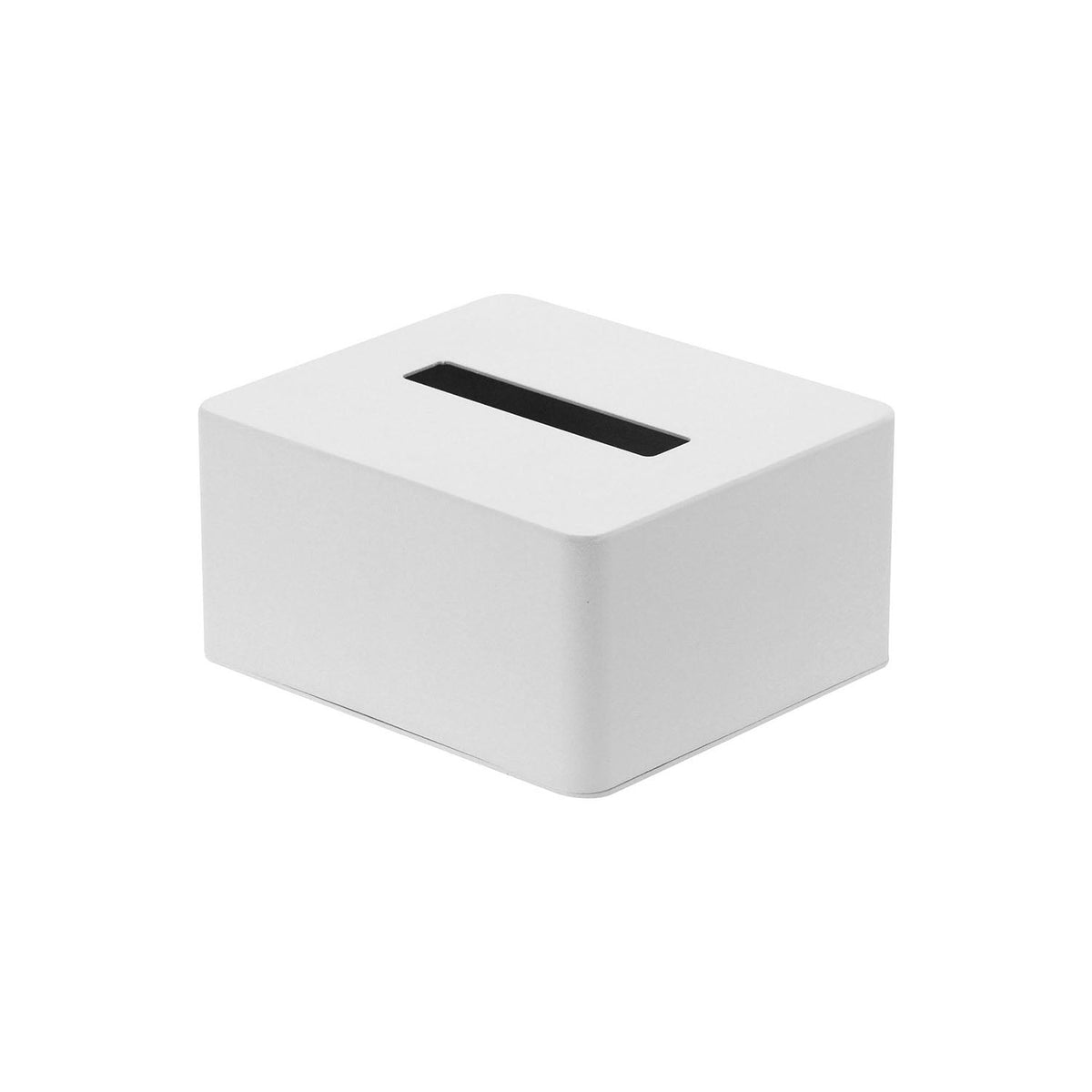 Yamazaki Tower Half-Size Tissue Box Case, Compact Steel Case for Half-Size Tissue Boxes and Paper Towels That Suits Any Interior, Simple Refined Design, 15.5 cm Wide, Steel Body, 15.5 x 13.5 x 7.5 cm and 850 g, White or Black