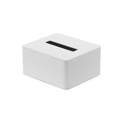 Yamazaki Tower Half-Size Tissue Box Case, Compact Steel Case for Half-Size Tissue Boxes and Paper Towels That Suits Any Interior, Simple Refined Design, 15.5 cm Wide, Steel Body, 15.5 x 13.5 x 7.5 cm and 850 g, White or Black