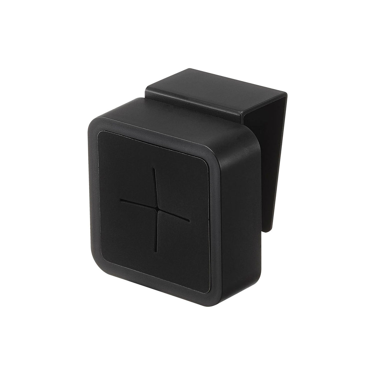Yamazaki Tower Sink Cabinet Door Towel Holder, Small Holder That Clips Over a Sink Cabinet Door and Takes a Towel or Cloth Pushed In With One Finger, Uses Dead Space Under the Cabinet, Holds 250 g, 5.5 x 4.5 x 6 cm and 36 g, White or Black