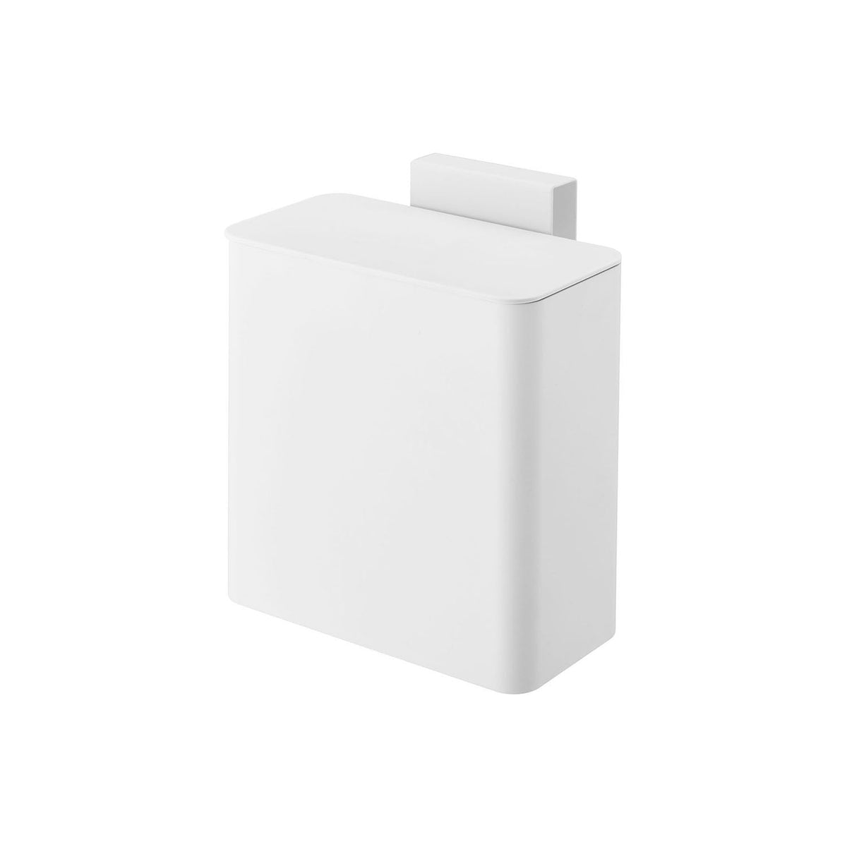 Yamazaki Tower Magnetic Sink Door Trash Can, Small 1.8 L Lidded Trash Can That Hooks Over a Sink Cabinet Door and Clings by Magnet, Lifts Off to Empty, Seal Guards Against Smell, Holds 1.5 kg, 17 x 9.5 x 17 cm and 480 g, White or Black