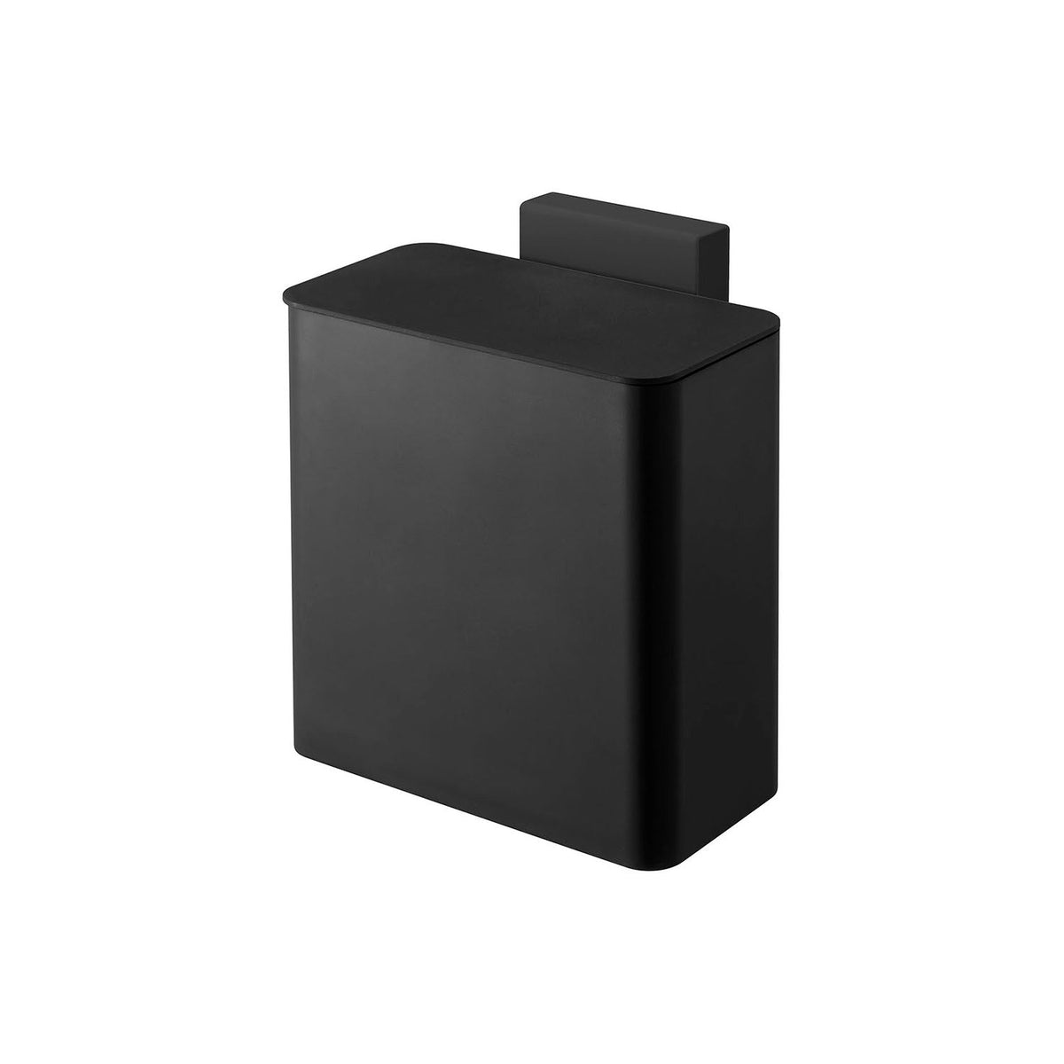 Yamazaki Tower Magnetic Sink Door Trash Can, Small 1.8 L Lidded Trash Can That Hooks Over a Sink Cabinet Door and Clings by Magnet, Lifts Off to Empty, Seal Guards Against Smell, Holds 1.5 kg, 17 x 9.5 x 17 cm and 480 g, White or Black