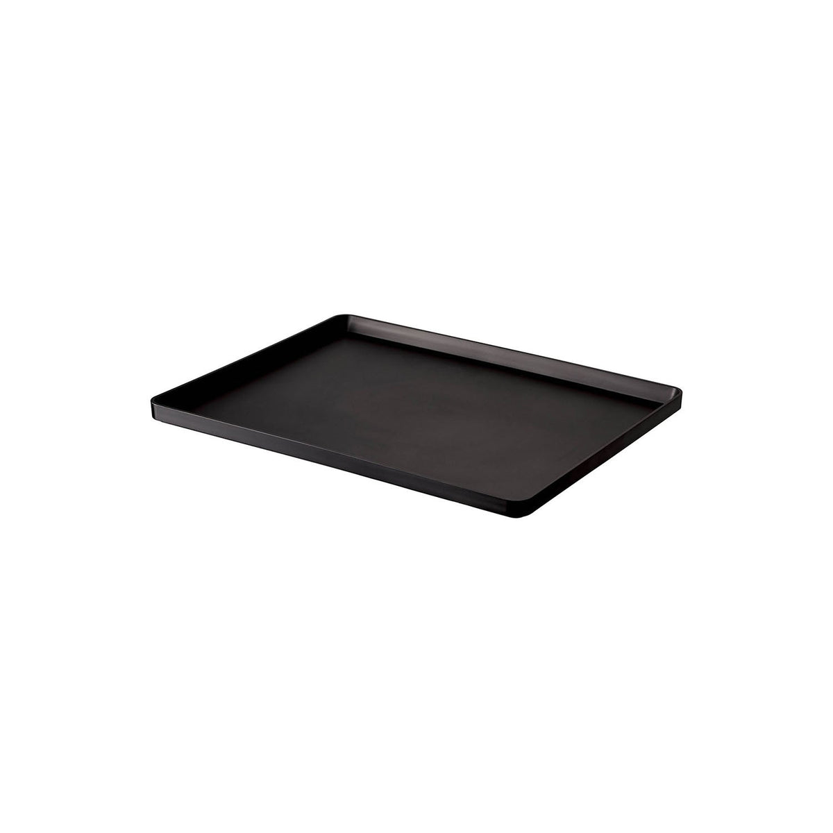 Yamazaki Tower Tray, Simple Tray With a Stepped Edge That Is Easy to Hold, Also Works as a Stylish Placemat, 40 x 30 cm, Dishwasher Safe, Heat Safe to 100 C, 40 x 30 x 2 cm and 620 g, White or Black