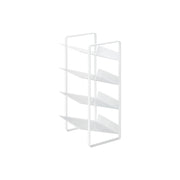 Yamazaki Tower Under-Sink Bottle Stocker 4 Tiers, Slim Four-Tier Stocker With Sloped Shelves That Hold Seasoning Bottles and Oils Neatly and Bring Them Out Easily, Eight 1 L Bottles, Holds 2 kg Per Shelf, 20 x 20.5 x 40 cm and 1800 g, White or Black
