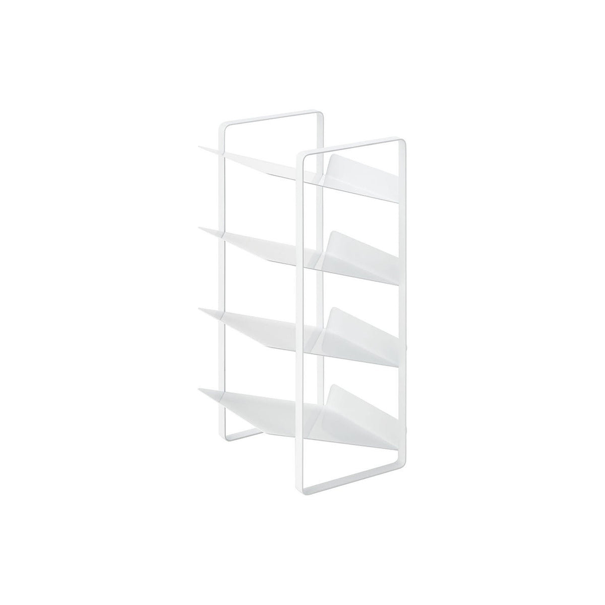 Yamazaki Tower Under-Sink Bottle Stocker 4 Tiers, Slim Four-Tier Stocker With Sloped Shelves That Hold Seasoning Bottles and Oils Neatly and Bring Them Out Easily, Eight 1 L Bottles, Holds 2 kg Per Shelf, 20 x 20.5 x 40 cm and 1800 g, White or Black