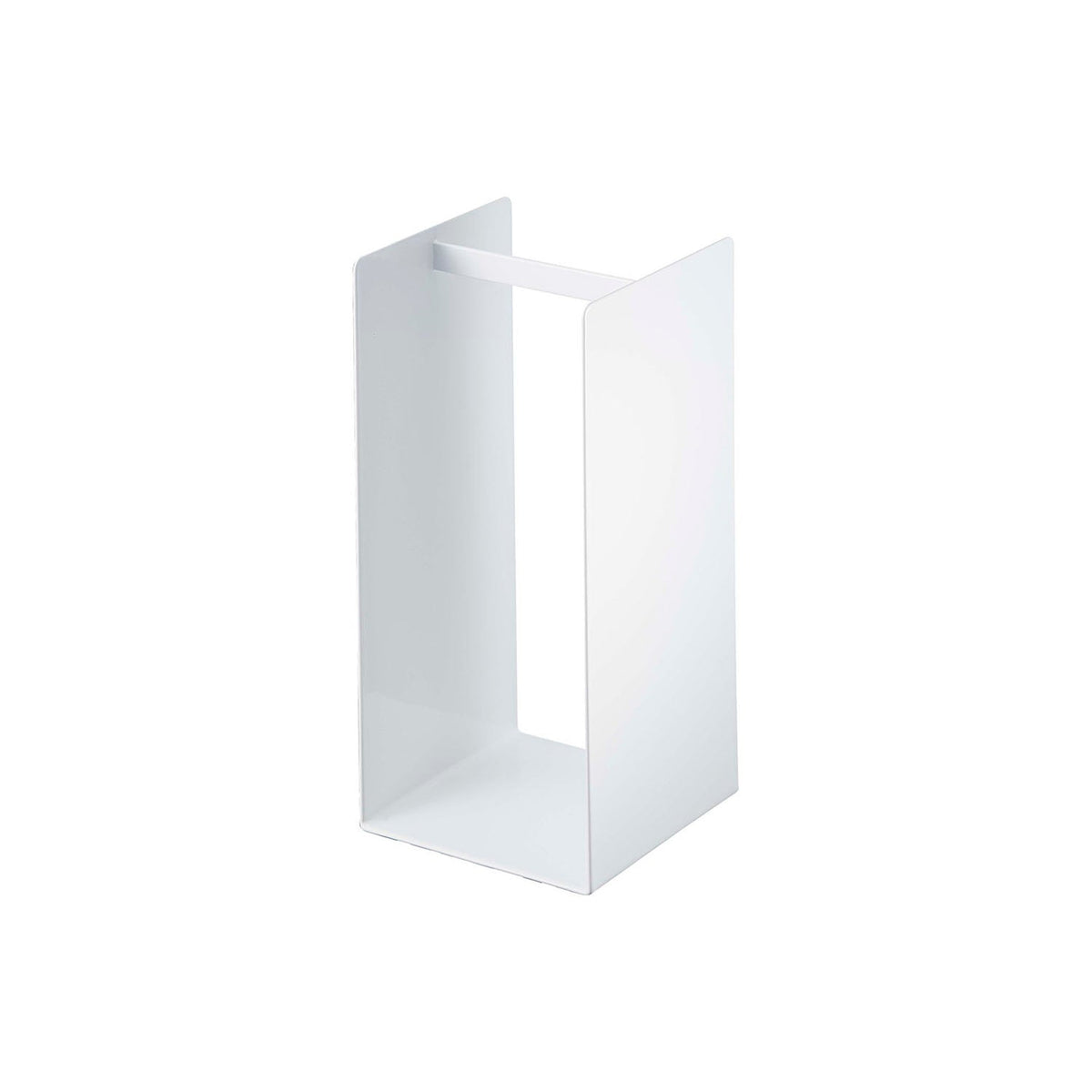 Yamazaki Tower Hanger Storage Rack, Small Stand That Holds Spare Hangers Without Tangling and Lets You Pull One Out Quickly, Use Two to Split Adult and Child Hangers, Holds 1.5 kg, 14.5 x 14.5 x 30 cm and 950 g, White