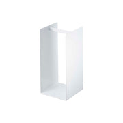 Yamazaki Tower Hanger Storage Rack, Small Stand That Holds Spare Hangers Without Tangling and Lets You Pull One Out Quickly, Use Two to Split Adult and Child Hangers, Holds 1.5 kg, 14.5 x 14.5 x 30 cm and 950 g, White