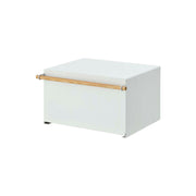 Yamazaki Tosca Bread Case, Large 27 L Bread Case That Hides Bread, Seasonings and Counter Clutter Behind a Magnetic Door, Holds 10 kg on Top, 43 x 36.5 x 24 cm, 43 x 36.5 x 24 cm and 5100 g, White