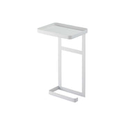 Yamazaki Tower Two-Tier Rack Above the Toilet Paper Holder, Rack That Slides Onto the Toilet Paper Holder to Add a Top Tray and a Lower Hanger, Top Tray for Cleaning Goods or a Phone, Holds 1 kg, 17 x 12.5 x 30 cm and 445 g, White or Black