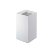 Yamazaki Tower Trash Can 9 L, Slim 9 L Trash Can With a Cover That Hides the Bag Hooked Over It and Lifts Off Easily, Plain Look, 18 x 18 x 33 cm, 18 x 18 x 33 cm and 1300 g, White or Black