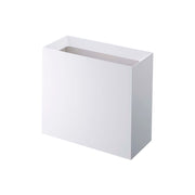 Yamazaki Tower Wide Trash Can 15 L, Wide 15 L Trash Can With a Cover That Hides the Bag Hooked Over It and Lifts Off Easily, Plain Look, 36 x 16 x 33 cm, 36 x 16 x 33 cm and 1700 g, White or Black