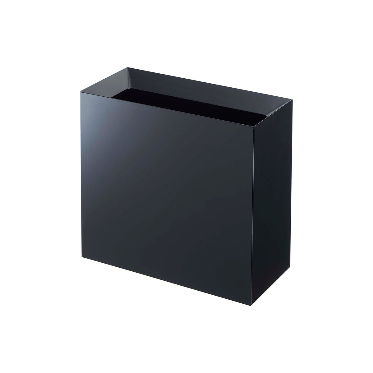 Yamazaki Tower Wide Trash Can 15 L, Wide 15 L Trash Can With a Cover That Hides the Bag Hooked Over It and Lifts Off Easily, Plain Look, 36 x 16 x 33 cm, 36 x 16 x 33 cm and 1700 g, White or Black