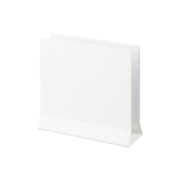 Yamazaki Tower Slim Laptop Stand, Small Stand That Stores a Laptop or Tablet Upright by Dropping It In From Above, Fits Up to 17.3 Inches, 2.7 cm Thick and 2.8 kg, Frees the Desk, 16 x 5.7 x 15.2 cm and 735 g, White or Black