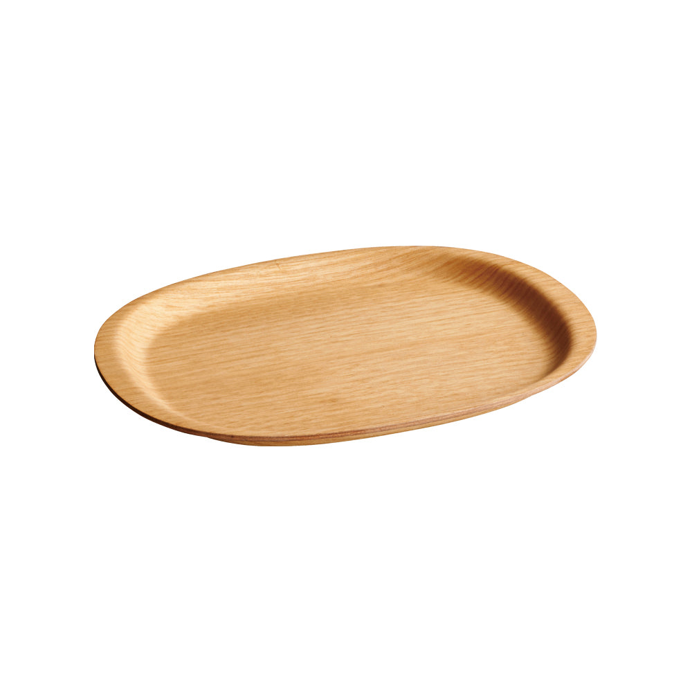 KINTO UNITEA Synthetic Lacquerware Non-Slip Tray, UNITEA Synthetic Lacquerware Non-Slip Tray In Maple, Hand wash only, not dishwasher safe, Made in China, 33 x 26 x 2 cm and 240 g, Maple
