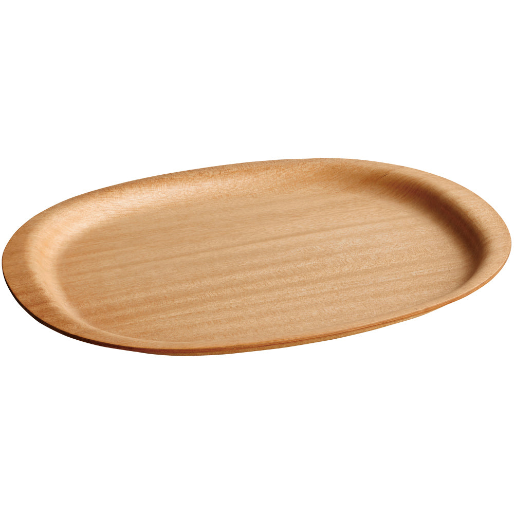 KINTO UNITEA Synthetic Lacquerware Non-Slip Tray, UNITEA Synthetic Lacquerware Non-Slip Tray In Maple, Hand wash only, not dishwasher safe, Made in China, 45 x 35.5 x 2.5 cm and 550 g, Maple