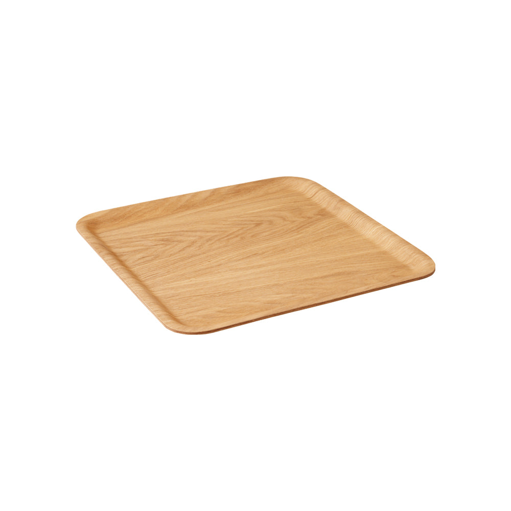 KINTO Synthetic Lacquerware Non-Slip Tray, Synthetic Lacquerware Non-Slip Tray In Willow, Hand wash only, not dishwasher safe, Made in China, 32 x 32 x 1.4 cm and 370 g, Willow