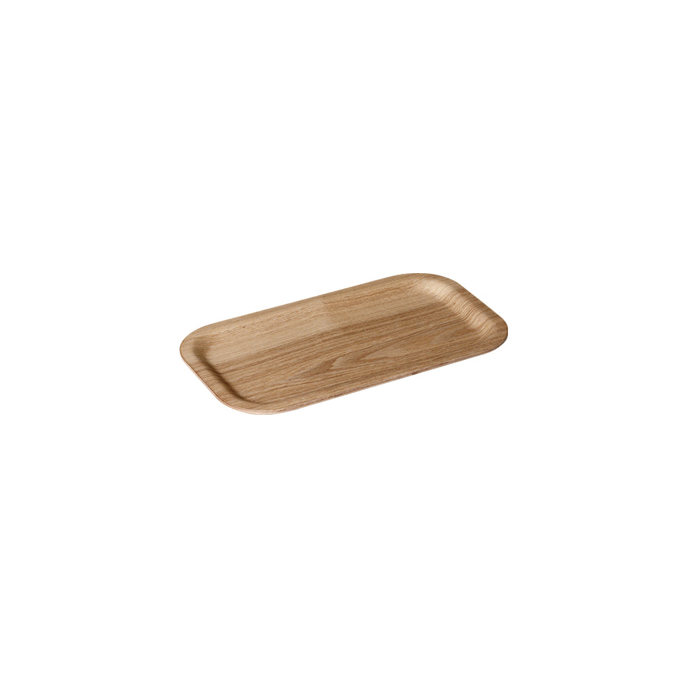 KINTO Synthetic Lacquerware Non-Slip Tray, Synthetic Lacquerware Non-Slip Tray In Willow, Hand wash only, not dishwasher safe, Made in China, 22 x 12 x 1.2 cm and 85 g, Willow