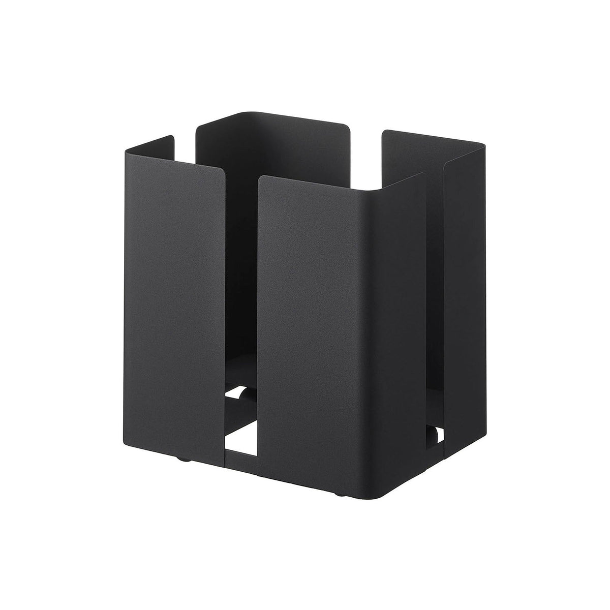Yamazaki Tower Newspaper Rack on Casters, Newspaper and Magazine Rack on Casters That Lets You Tie the Bundle Without Taking It Out, Casters Hidden From Above, Holds 10 kg, 33 x 26 x 33.5 cm and 3600 g, White or Black