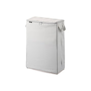 Yamazaki Tower Soft Storage Box for Packing Materials with Dividers, Tall Soft Box with Dividers that Stores Flat Shipping Bags, Boxes and Packing Supplies, 34 x 15.5 x 48 cm without handles and 630 g, Light Gray or Black
