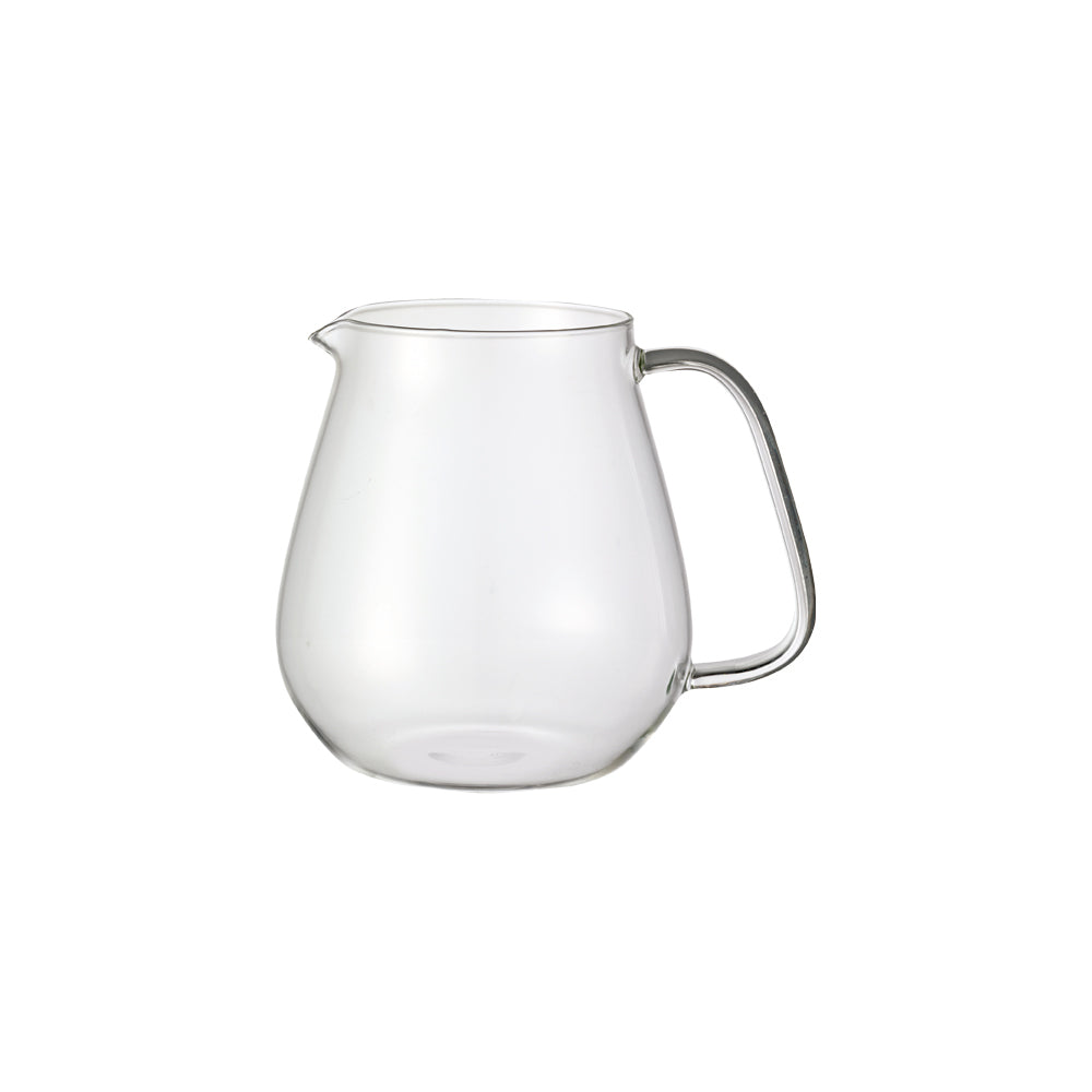 KINTO UNITEA Glass Teapot Jug 720 mL, Clear Heat-Resistant Glass Teapot Jug 720 mL, Jug Only Without Lid, Microwave and Dishwasher Safe, Handles a 150 Degrees C Temperature Difference, Made in China, 15 x 11 x 12.5 cm and 210 g, Clear