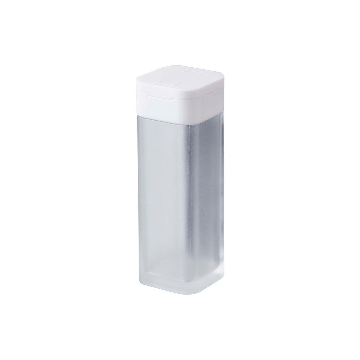 Yamazaki Tower Magnetic Spice Bottle, 60 mL Spice Bottle That Sticks to a Steel Kitchen Panel by Magnet With Two Shaker Holes for Different Seasoning Sizes, Index Sticker Included, 3.7 x 3.8 x 10.5 cm and 75 g, White or Black