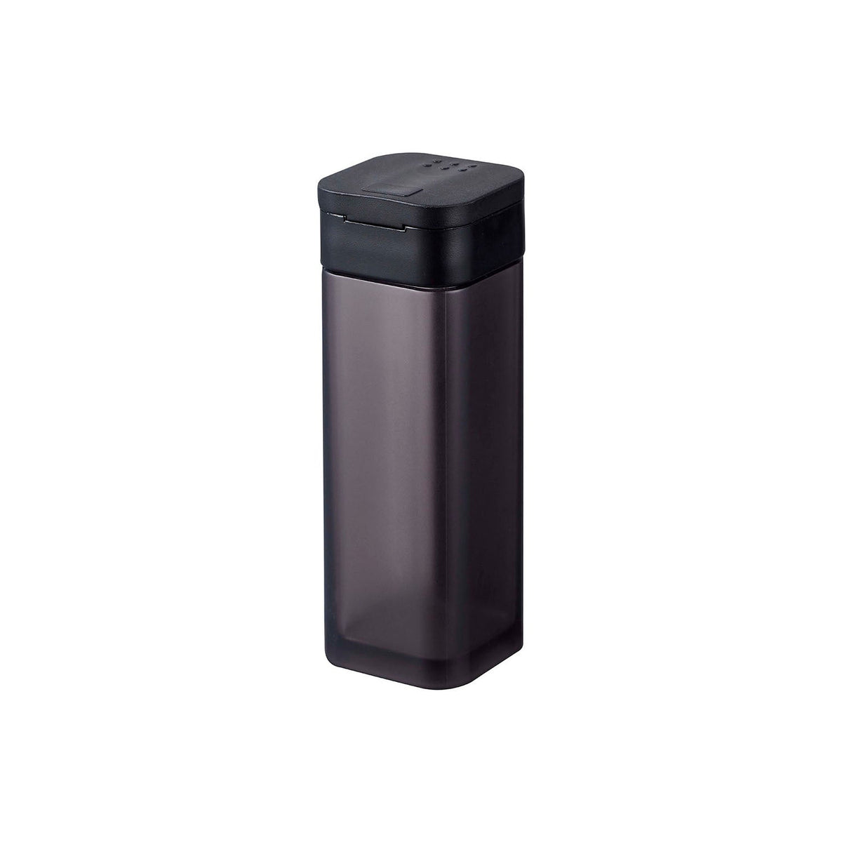 Yamazaki Tower Magnetic Spice Bottle, 60 mL Spice Bottle That Sticks to a Steel Kitchen Panel by Magnet With Two Shaker Holes for Different Seasoning Sizes, Index Sticker Included, 3.7 x 3.8 x 10.5 cm and 75 g, White or Black