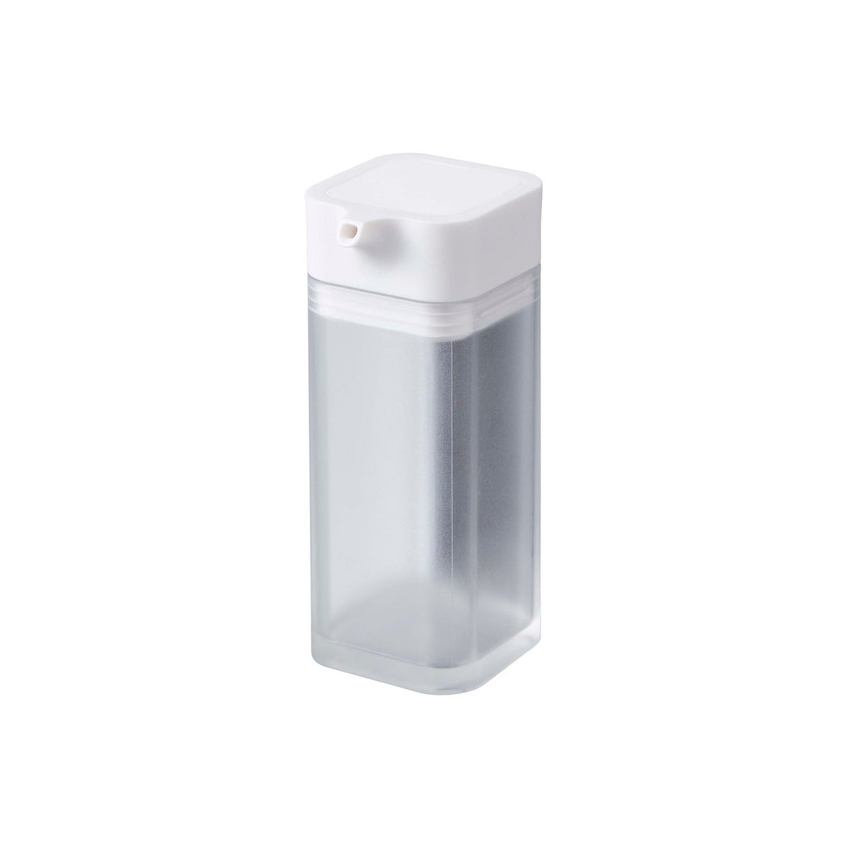 Yamazaki Tower Magnetic Push Soy Sauce Bottle, 90 mL Soy Sauce Bottle With a Push Button You Press to Pour in Small Amounts, Sticks to a Steel Kitchen Panel by Magnet, Comes Apart to Clean, 4.2 x 5.5 x 10.5 cm and 85 g, White or Black