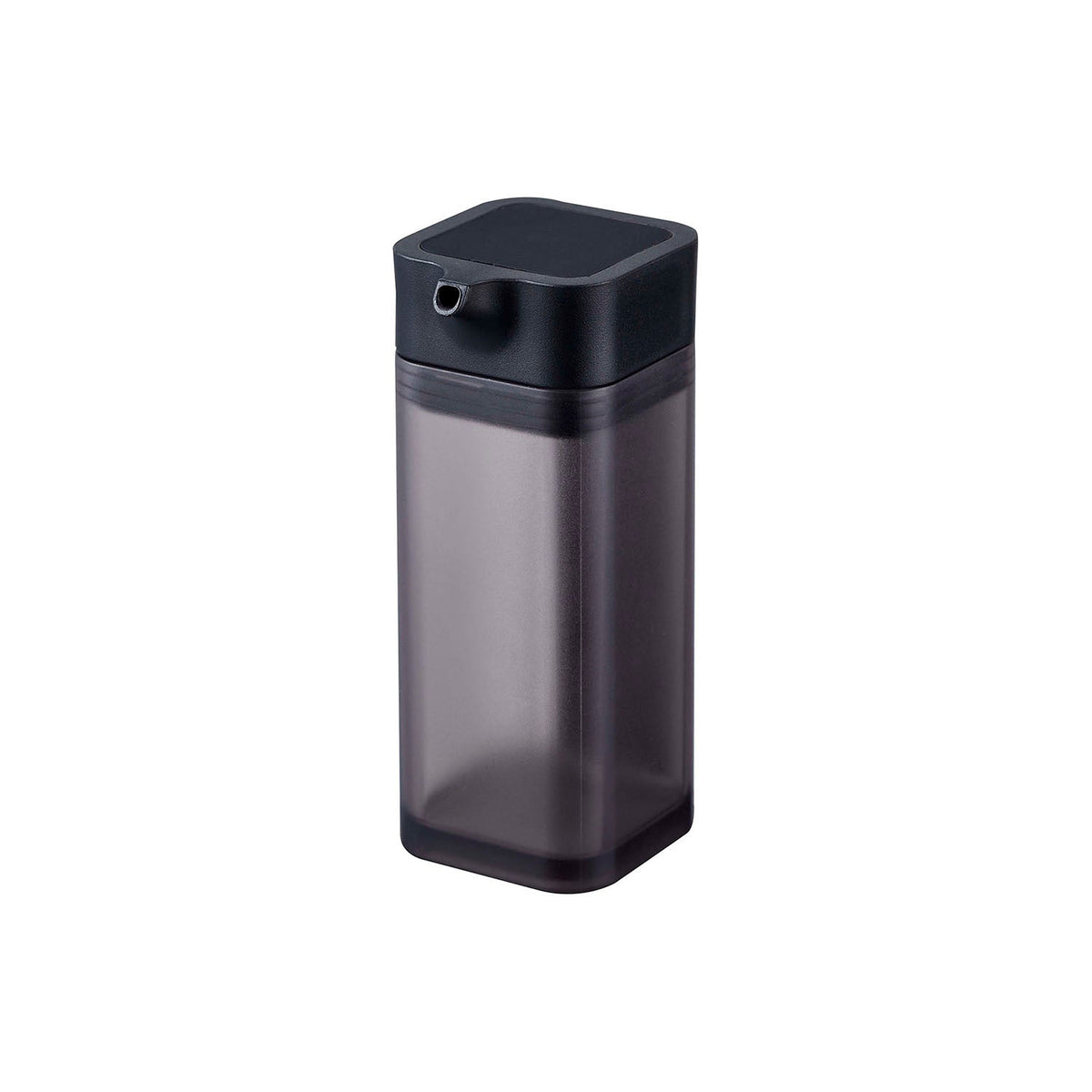 Yamazaki Tower Magnetic Push Soy Sauce Bottle, 90 mL Soy Sauce Bottle With a Push Button You Press to Pour in Small Amounts, Sticks to a Steel Kitchen Panel by Magnet, Comes Apart to Clean, 4.2 x 5.5 x 10.5 cm and 85 g, White or Black