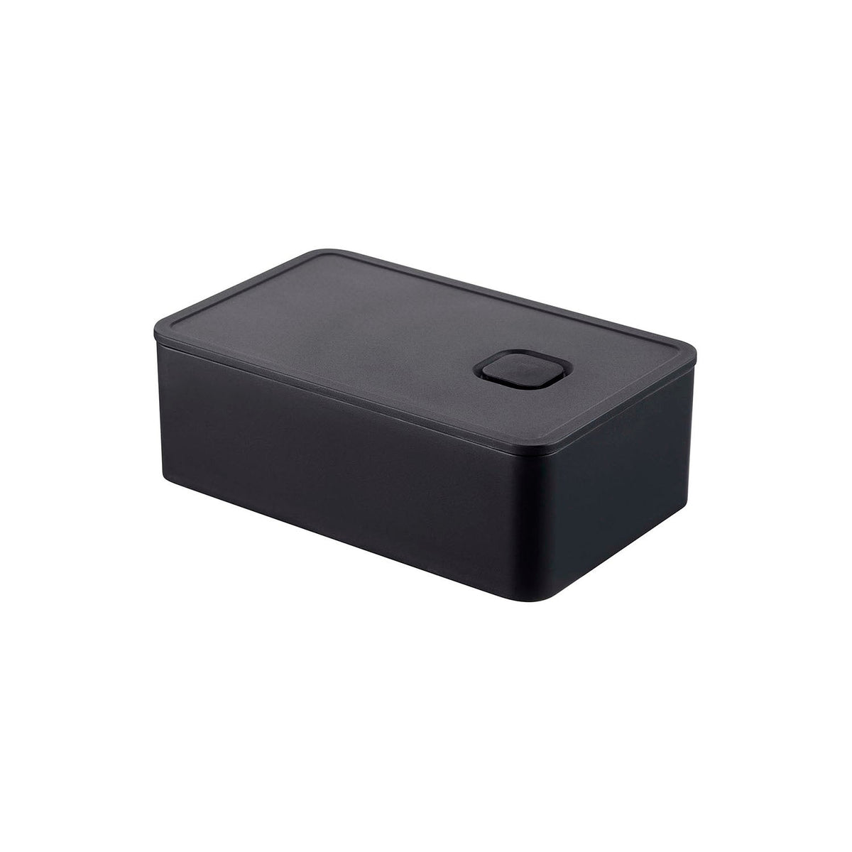 Yamazaki Tower Airtight Valve Lunch Box 400 mL, Slim Airtight Box With a Push Valve That Keeps Food From Drying Out, Open the Valve to Warm It in the Microwave, Dishwasher Safe, 400 mL, 14.7 x 9.2 x 5 cm and 160 g, White or Black