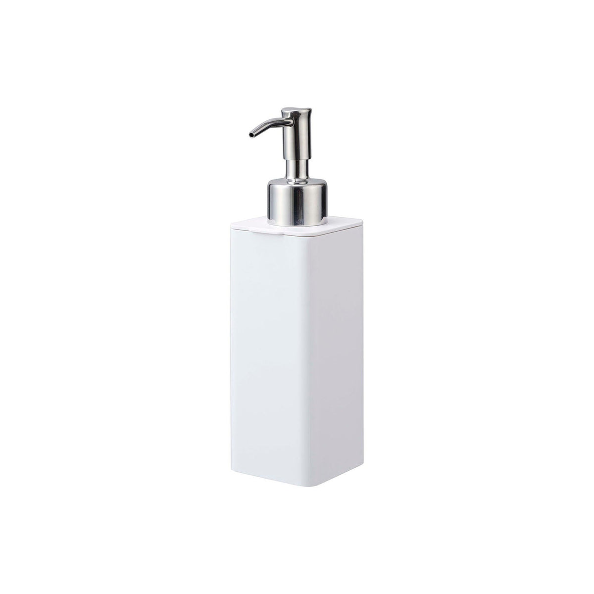 Yamazaki Tower Refillable Kitchen Dispenser 250 mL, Slim 250 mL Pump Dispenser That Fits a Kitchen Sink Basket, Lid Comes Off for Easy Refilling, Clean Design for a Fresh Looking Kitchen, Heat Safe to 90 C, 5.5 x 7 x 19.5 cm and 150 g, White or Black