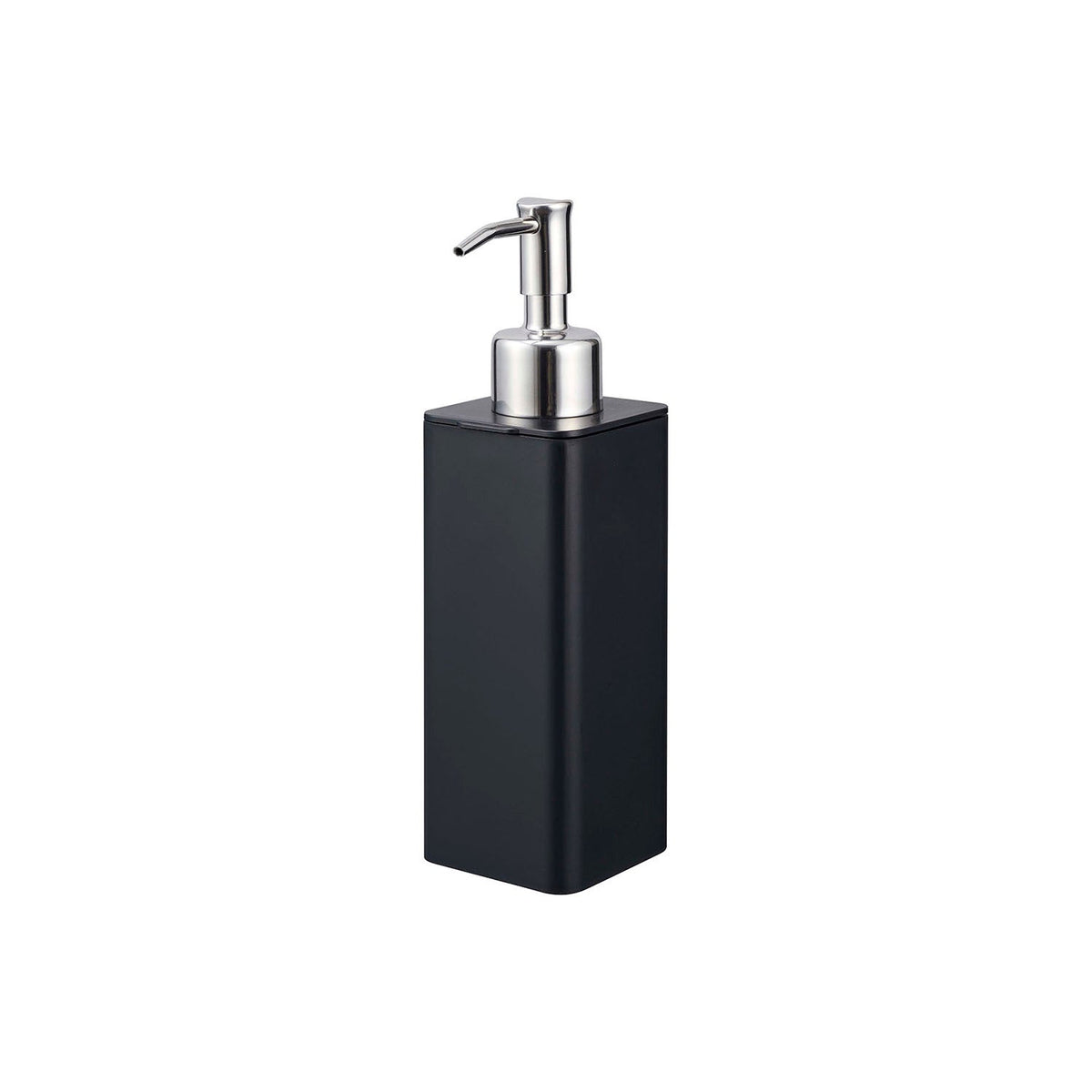 Yamazaki Tower Refillable Kitchen Dispenser 250 mL, Slim 250 mL Pump Dispenser That Fits a Kitchen Sink Basket, Lid Comes Off for Easy Refilling, Clean Design for a Fresh Looking Kitchen, Heat Safe to 90 C, 5.5 x 7 x 19.5 cm and 150 g, White or Black