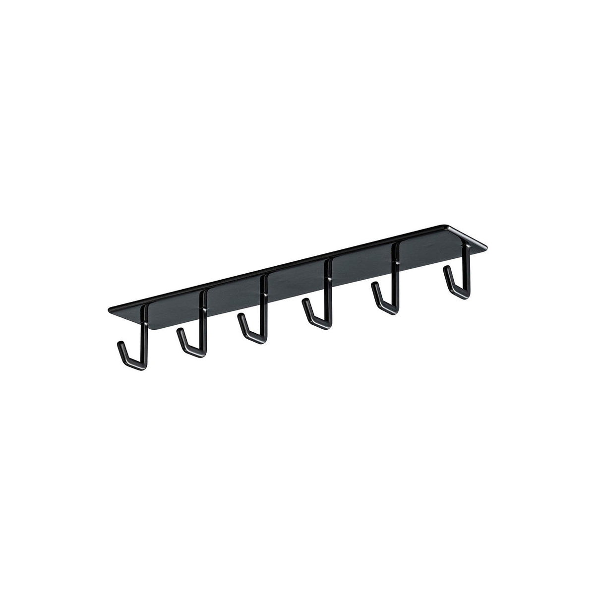 Yamazaki Tower Magnetic Range Hood Hook, Hook Bar That Sticks by Magnet to the Steel Cover of a Range Hood or the Underside of a Steel Shelf for Kitchen Tools, Holds 1.5 kg, 28 x 5 x 4 cm and 255 g, White or Black
