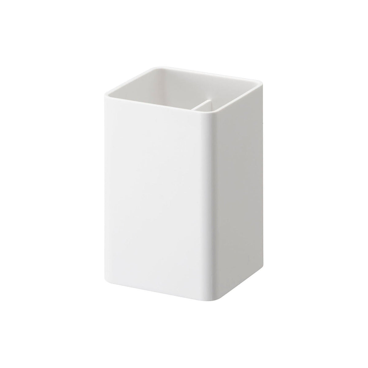 Yamazaki Tower Magnetic Storage Box Square, Small Box That Sticks to a Steel Wall by Magnet With a Removable Divider and Two Removable Hooks, Holds 1.5 kg, 7 x 7.2 x 10.5 cm and 150 g, White or Black