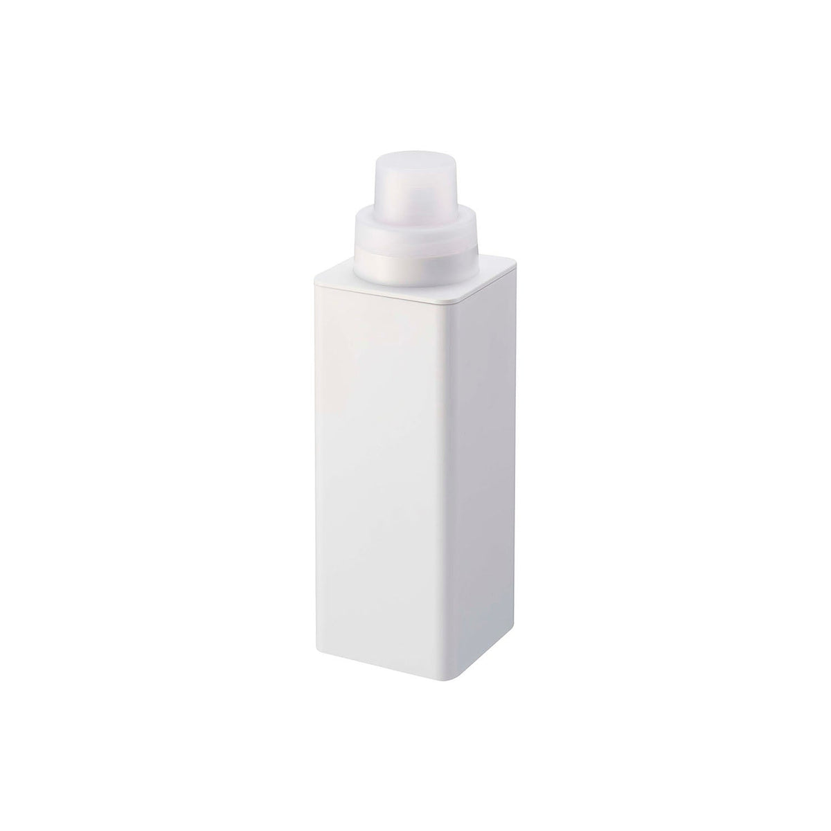 Yamazaki Tower Magnetic Refillable Laundry Bottle 500 mL, 500 mL Refillable Laundry Bottle That Sticks to the Side of a Steel Washing Machine by Strong Magnet, Cap Measures 40 mL in 5 mL Marks, Pour Nozzle, 7 x 7.2 x 22 cm and 290 g, White or Black