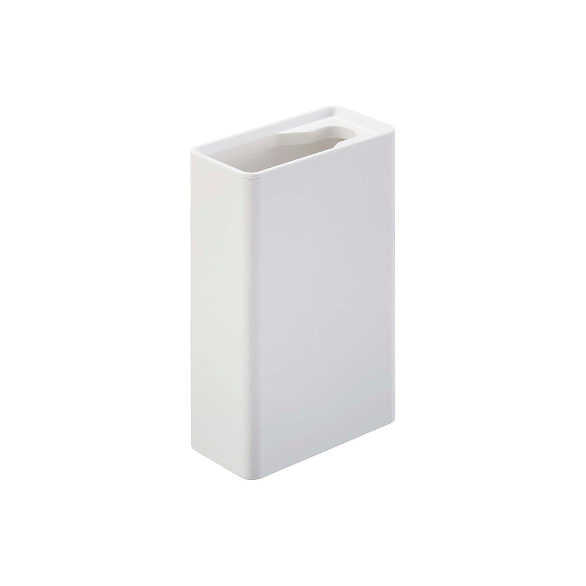 Yamazaki Tower Flushable Toilet Brush Stand, Slim Stand That Holds a Flushable Toilet Brush Handle Snugly in a Handle-Shaped Slot, Plain Design for a Clean-Looking Toilet, Heat Safe to 90 C, 5.5 x 11 x 17 cm and 250 g, White or Black