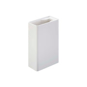 Yamazaki Tower Flushable Toilet Brush Stand, Slim Stand That Holds a Flushable Toilet Brush Handle Snugly in a Handle-Shaped Slot, Plain Design for a Clean-Looking Toilet, Heat Safe to 90 C, 5.5 x 11 x 17 cm and 250 g, White or Black