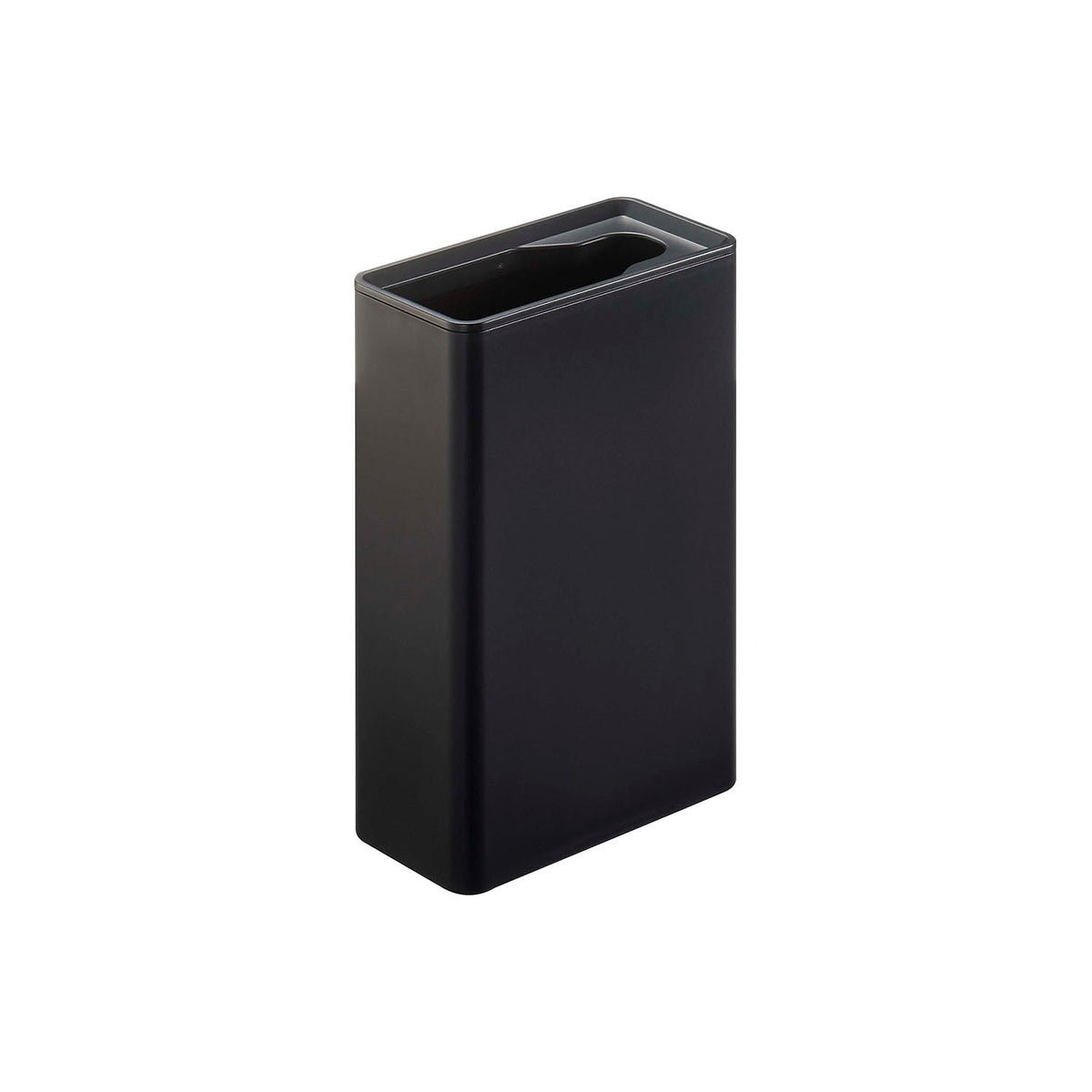Yamazaki Tower Flushable Toilet Brush Stand, Slim Stand That Holds a Flushable Toilet Brush Handle Snugly in a Handle-Shaped Slot, Plain Design for a Clean-Looking Toilet, Heat Safe to 90 C, 5.5 x 11 x 17 cm and 250 g, White or Black