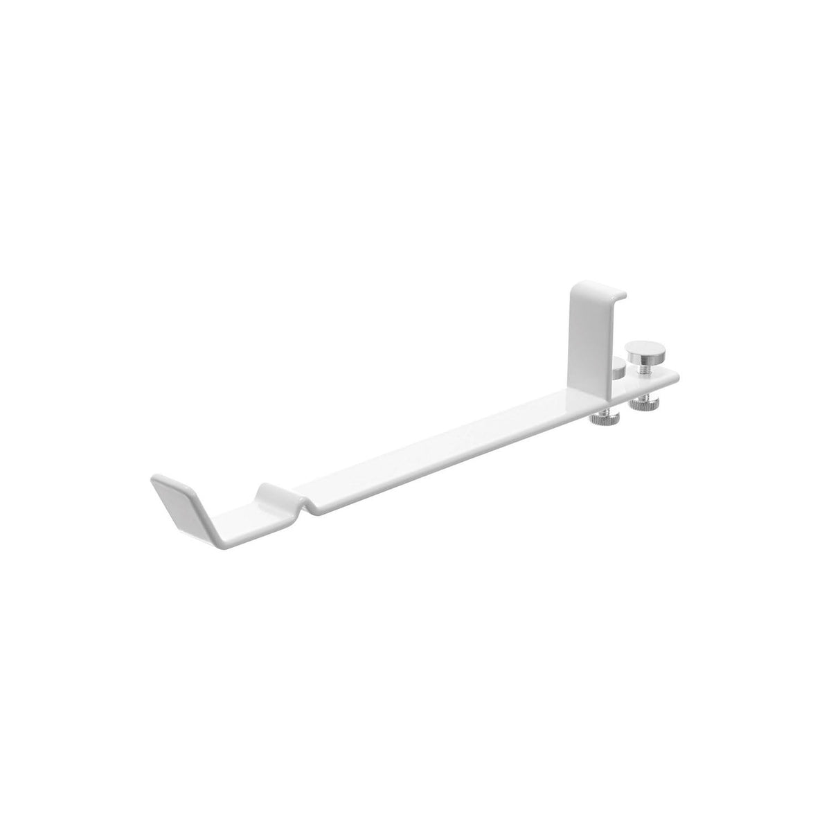 Yamazaki Tower Indoor Laundry Drying Hanger for Frames, Hanger That Hooks Over a Bathroom Door or Living Room Lintel to Make Indoor Drying Space, Two Adjusting Screws Fix It, Two of Them Hold a Pole, Holds 2 kg, 2 x 24 x 4.2 cm and 160 g, White or Black