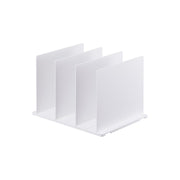 Yamazaki Smart Bag Storage Stands, Set of 2, Two Stands with Movable Dividers that Hold Bags Upright on a Shelf, Set of 2, 31.8 x 24 x 21 cm and 1800 g, White or Black