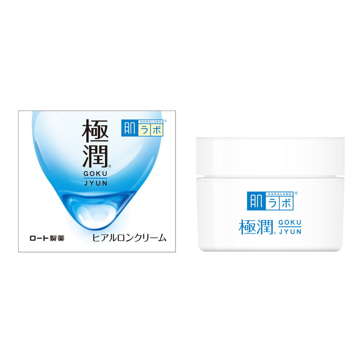 Hada Labo Gokujyun Hyaluronic Acid Cream, Moisturizing Gel Cream with Super Hyaluronic Acid, Fragrance-Free, Weakly Acidic, 50 g