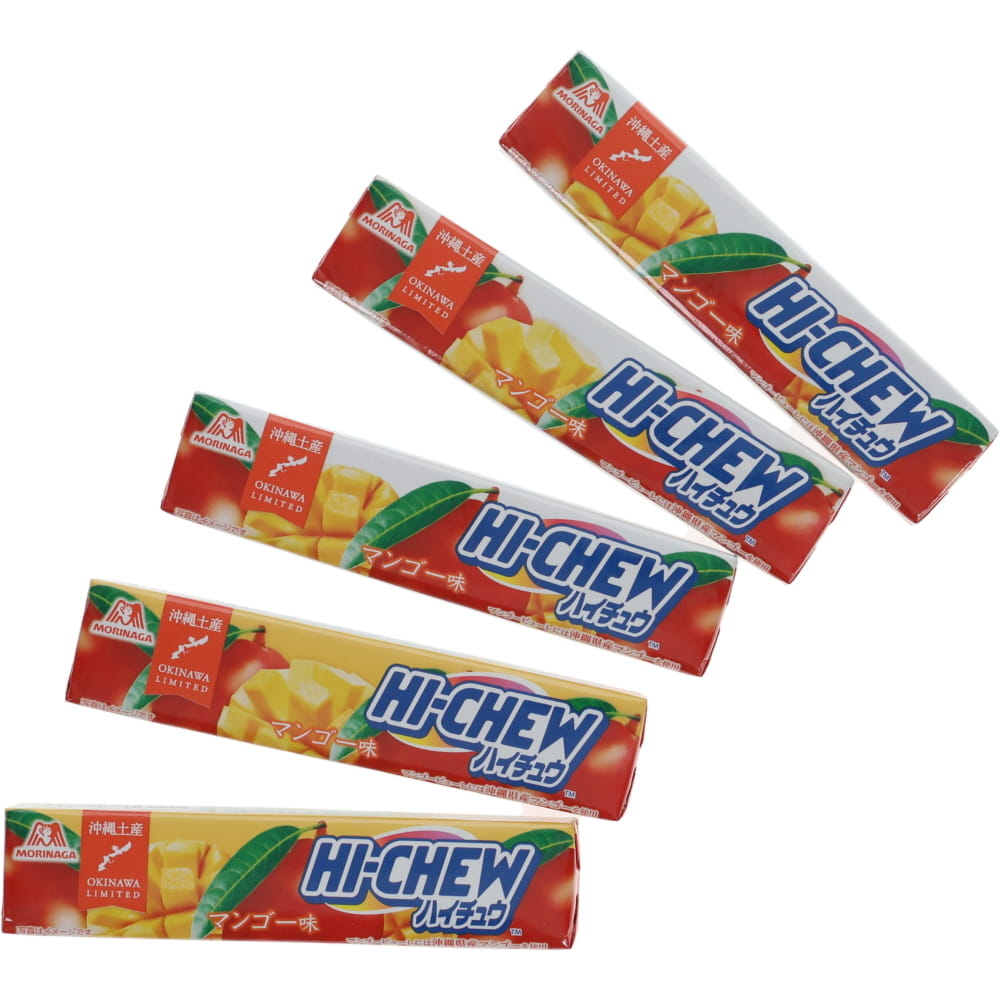 Morinaga Hi-Chew Okinawa Mango Soft Chewy Candy, 5 Sticks
