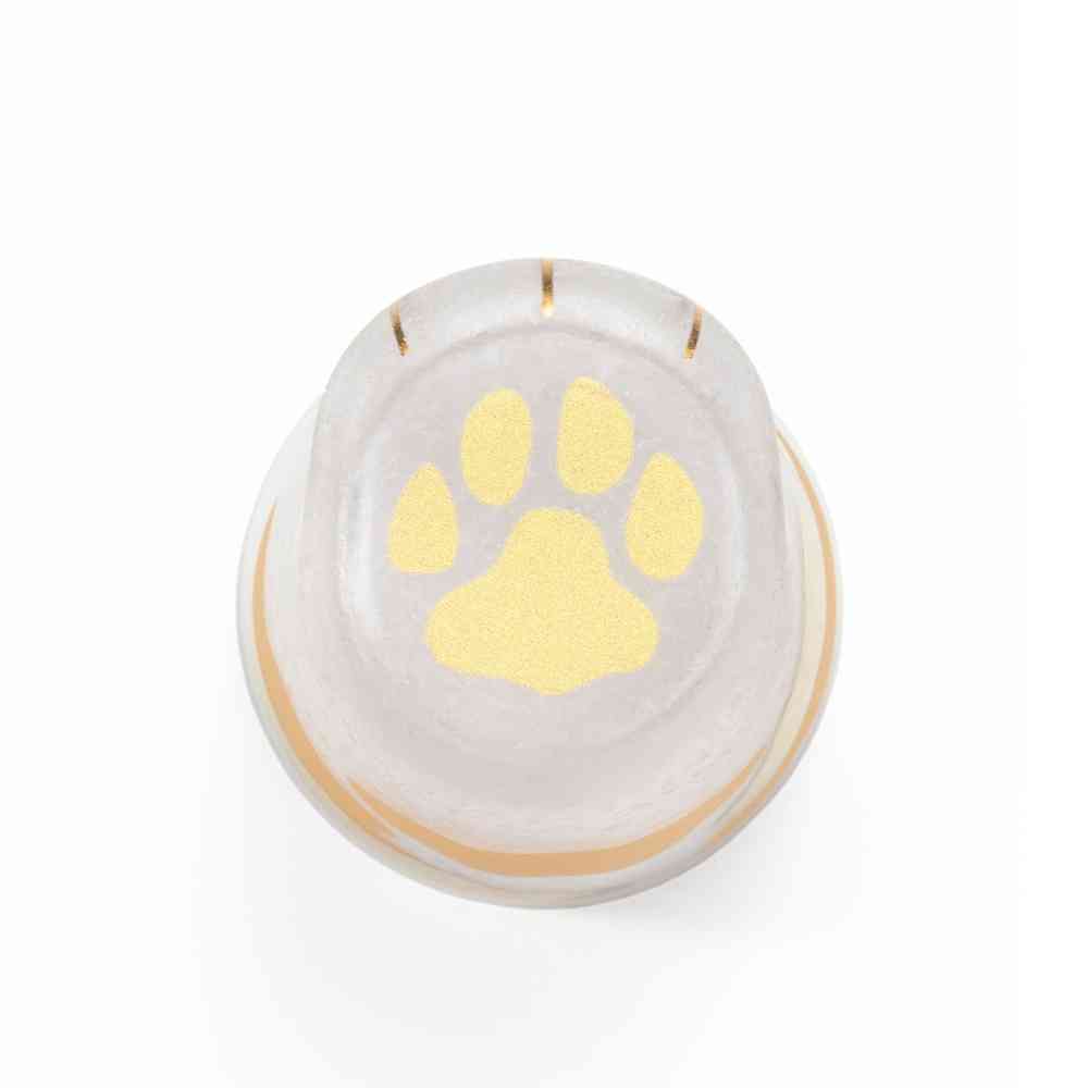 ADERIA Coconeco Cat Paw Glass With Gold Pattern