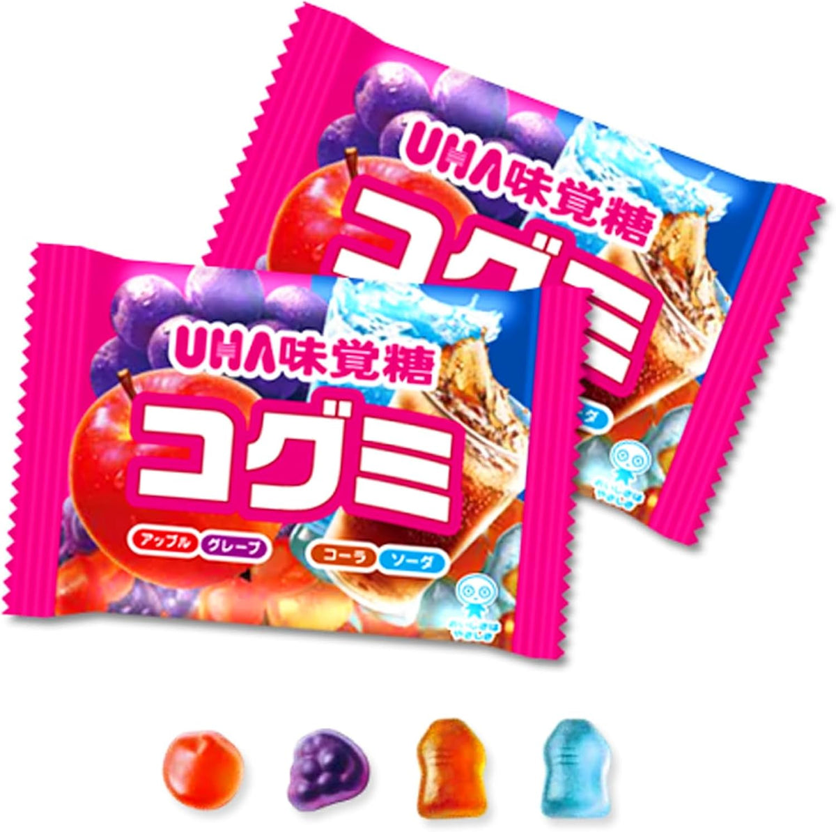 UHA Mikakuto Cogumi Fruit-and-Drink-Mix Gummies — 8 Mini-Packs