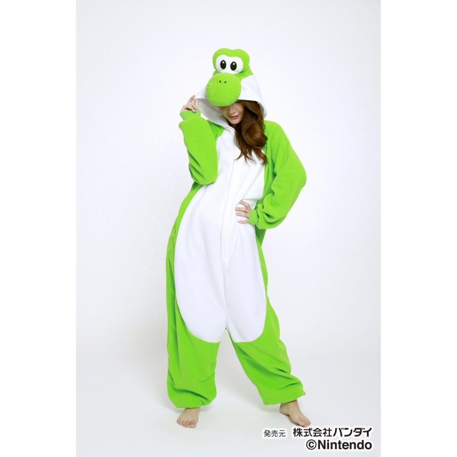 Nintendo Super Mario Yoshi Fleece Kigurumi, Adult Size M