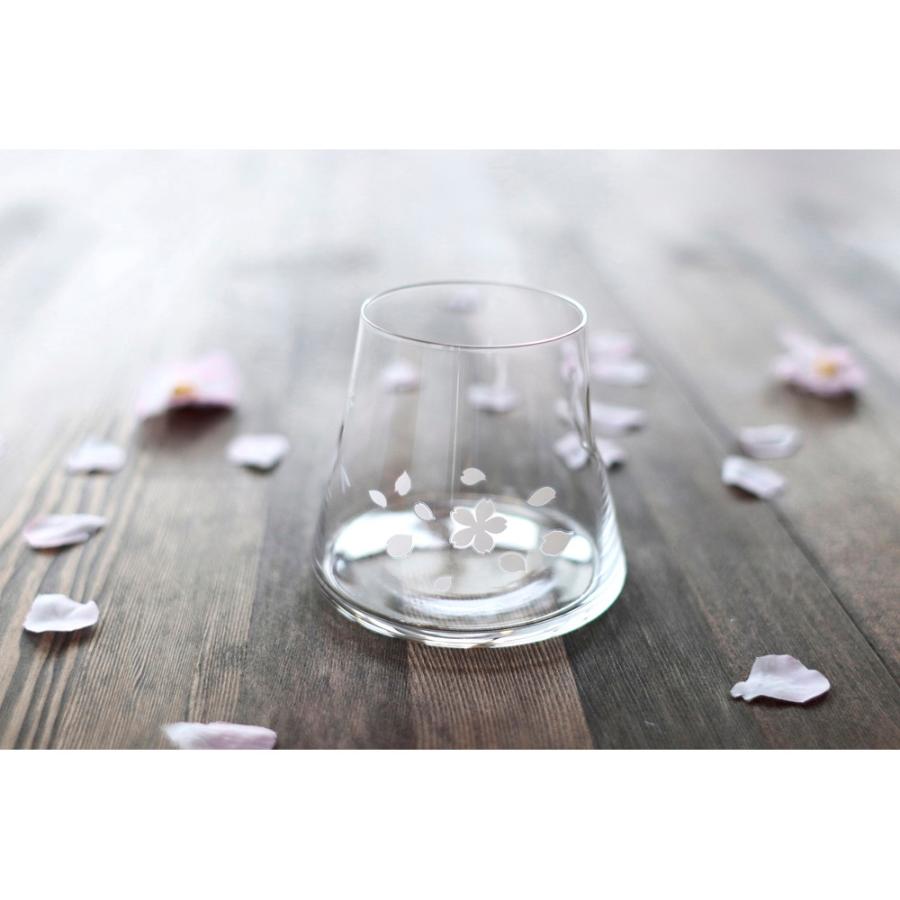 Marumo Takagi Color-Changing Sakura Mt. Fuji Hoei Beer Glass 280 ml In Wooden Box